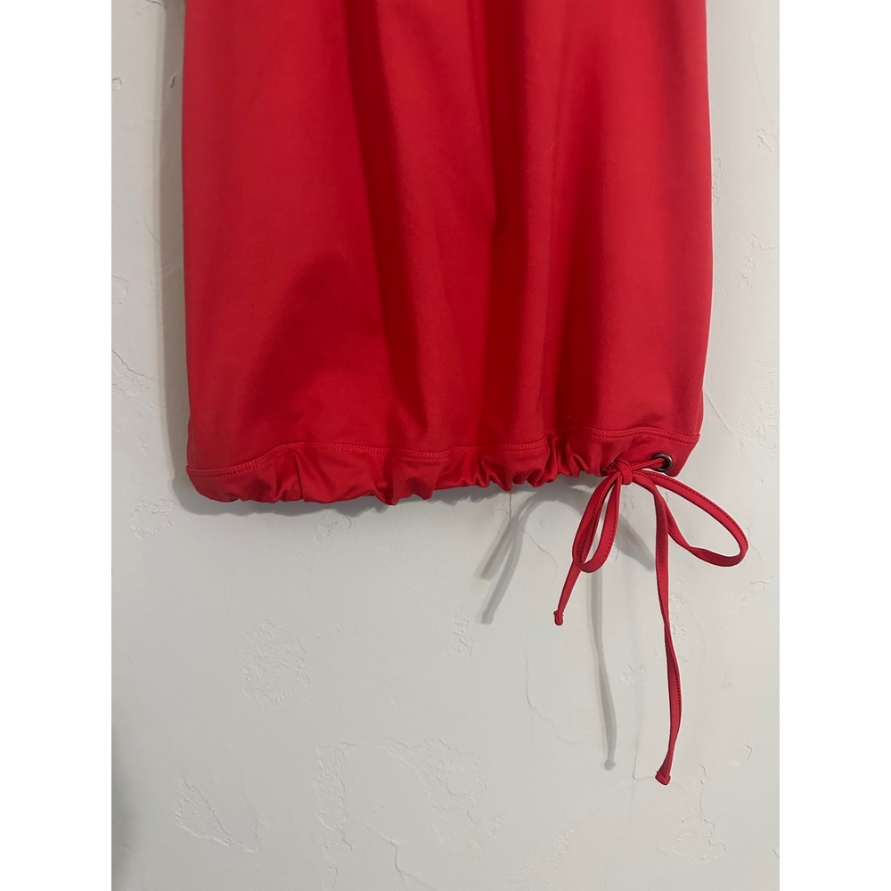 Athleta Red Drawstring Racerback Tank Top - Picture 2 of 6